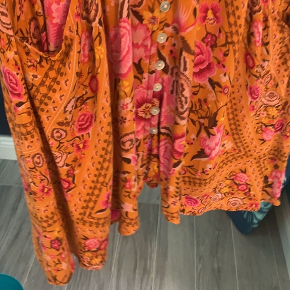 Spell & the Gypsy babushka boho mini dress amber S preowned - Picture 11 of 15